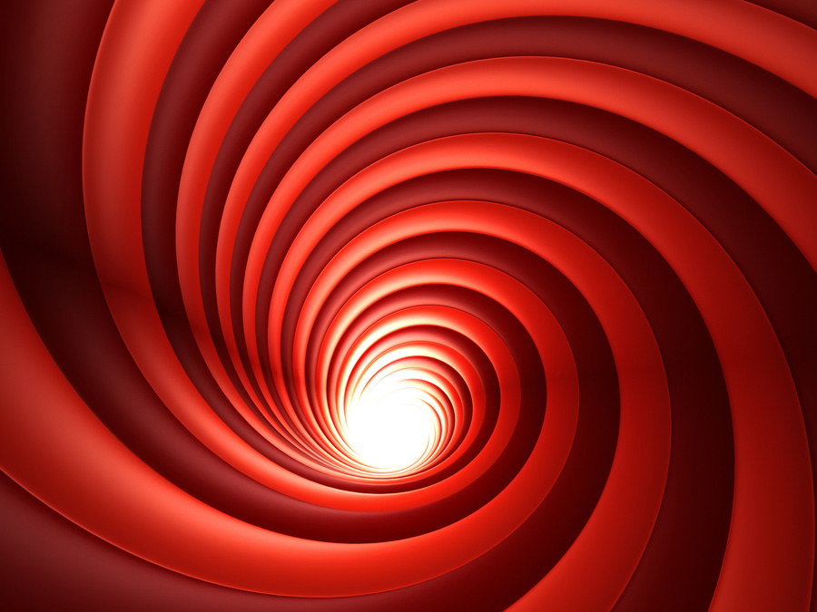 Red Abstract Vortex